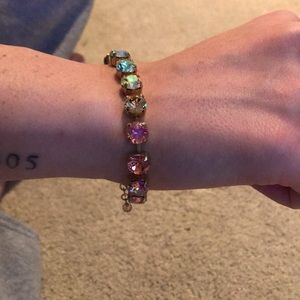 Pastel Rainbow Crystal Bracelet